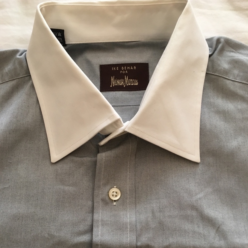 Neiman Marcus IKE Behar French cuff dress shirt